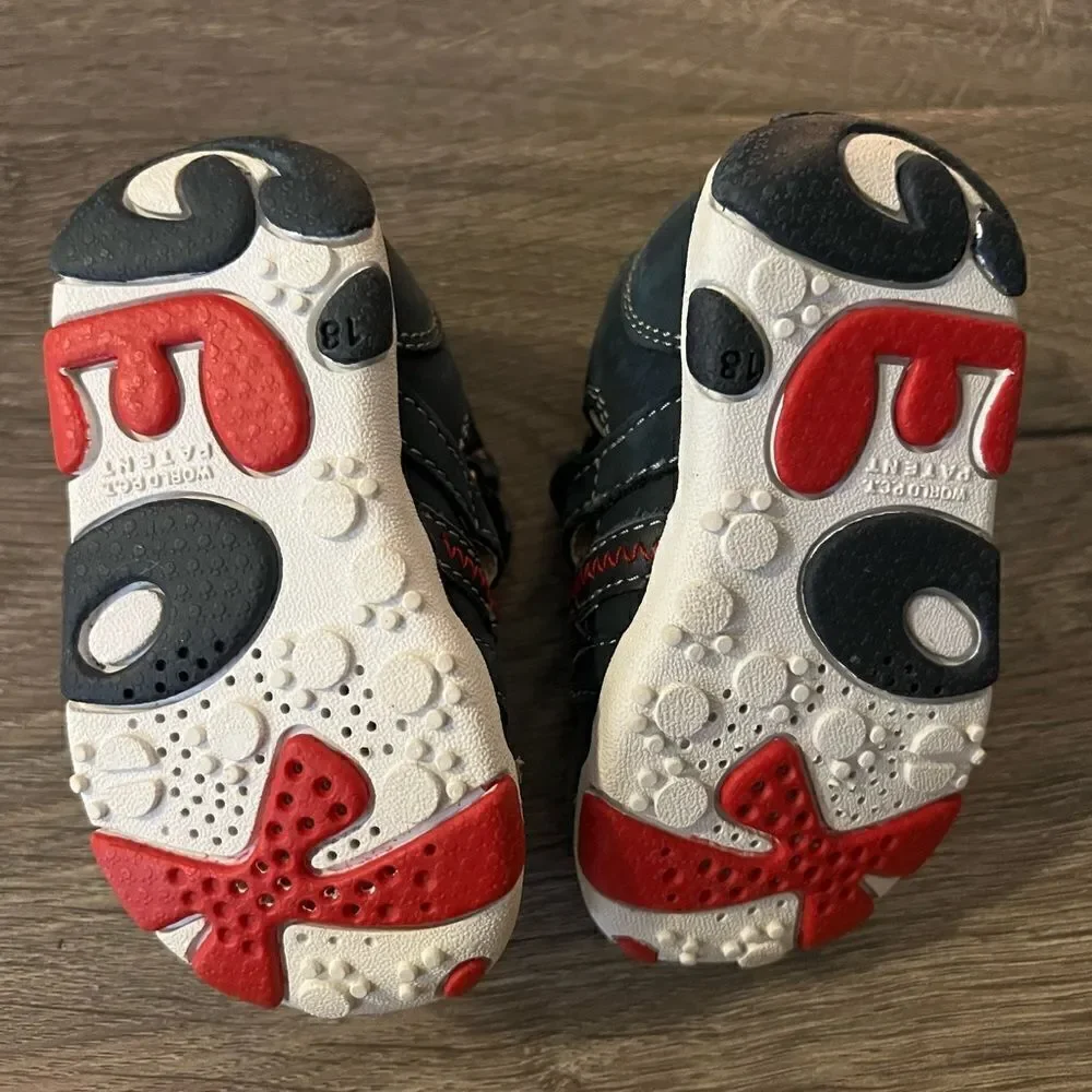 Geox Boys toddler Suade leather shoes size 18 /US 3